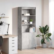vidaXL Högskåp betonggrå 70x35x180 cm konstruerat trä