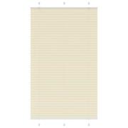 vidaXL Plisserad persienn cremefärgad 115x200 cm tyg bredd 114,4cm