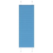 vidaXL Plisserad persienn blå 45x150cm tyg bredd 44,4cm polyester
