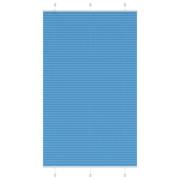 vidaXL Plisserad persienn blå 115x200 cm tyg bredd 114,4cm polyester