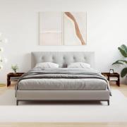 vidaXL Sängbord 2 st rökfärgad ek 40x30x30 cm konstruerat trä