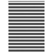 vidaXL Rullgardin zebra svart 160x230 cm tyg bredd 155,9 cm polyester