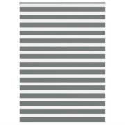 vidaXL Rullgardin zebra mörkgrå 160x230 cm tyg bredd 155,9cm polyester