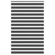 vidaXL Rullgardin zebra svart 140x230 cm tyg bredd 135,9 cm polyester