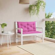 vidaXL Bänkdynor 2 st rosa 100x50x7 cm tyg