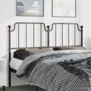 vidaXL Huvudgavel metall svart 150 cm