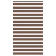 vidaXL Rullgardin zebra brun 135x230 cm tyg bredd 130,9 cm polyester