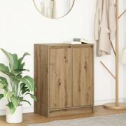 vidaXL Skänk hantverksmässig ek 57x34x76 cm konstruerat trä