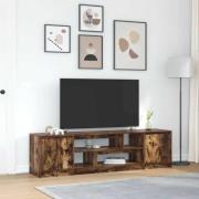 vidaXL TV-bänk rökt ek 188,5x41x50 cm konstruerat trä
