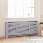 vidaXL Elementskydd MDF grå 205 cm