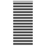 vidaXL Rullgardin zebra svart 95x230 cm tyg bredd 90,9 cm polyester
