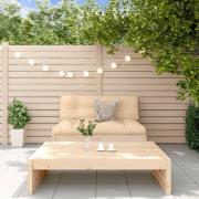 vidaXL Loungegrupp 2 delar massiv furu