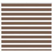vidaXL Rullgardin zebra brun 160x150 cm tyg bredd 155,9 cm polyester