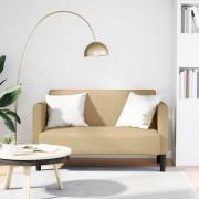 vidaXL Loveseat soffa ljusgrön 109 cm manchestertyg