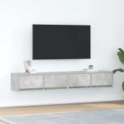 vidaXL TV-bänkar 2 st betonggrå 80x31x25,5 cm konstruerat trä