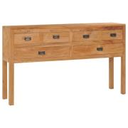 vidaXL Skänk 125x30x75 cm massiv teak