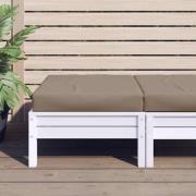 vidaXL Palldyna taupe 60x60x9,5 cm oxfordtyg