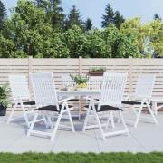 vidaXL Stolsdynor 6 st svart 40x40x4 cm oxfordtyg