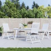 vidaXL Stolsdynor 4 st antracit 50x50x4 cm oxfordtyg
