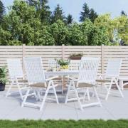 vidaXL Stolsdynor 6 st taupe 40x40x4 cm oxfordtyg