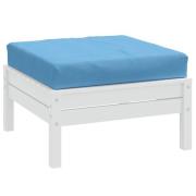 vidaXL Palldyna melerad blå 60x60x9,5 cm tyg