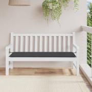 vidaXL Bänkdyna för trädgården svart 150x50x4 cm oxfordtyg