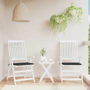vidaXL Stolsdynor 2 st svart 50x50x4 cm oxfordtyg