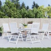 vidaXL Stolsdynor 6 st antracit 50x50x4 cm oxfordtyg