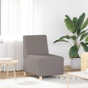 vidaXL Soffstol utan armstöd taupe 55 cm tyg