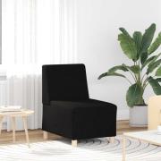 vidaXL Soffstol utan armstöd svart 55 cm tyg