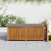 vidaXL Kuddlåda utomhus 150x50x60,5 cm massivt trä akacia