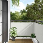 vidaXL Insynsskydd för balkong vit 300x90 cm PVC