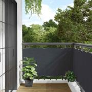 vidaXL Insynsskydd för balkong antracit 700x90 cm PVC