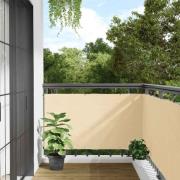vidaXL Insynsskydd för balkong gräddvit 300x75 cm PVC