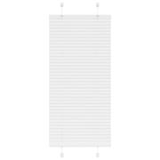 vidaXL Plisserad persienn vit 55x100cm tyg bredd 54,4cm polyester