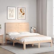 vidaXL Sängram utan madrass 140x200 cm massiv furu