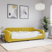 vidaXL Dagbädd gul 90x200 cm sammet