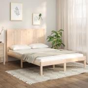 vidaXL Sängram utan madrass 120x200 cm massiv furu