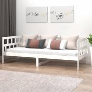 vidaXL Dagbädd vit 80x200 cm massiv furu