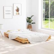 vidaXL Sängram utan madrass bambu 140x200 cm