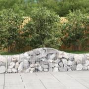 vidaXL Gabion bågformad 20 st 200x30x40/60 cm galvaniserat järn