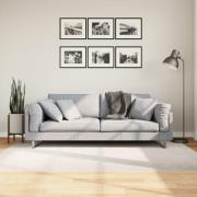 vidaXL Matta IZA kort lugg skandinavisk look gräddvit 140x200 cm
