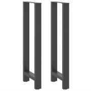 vidaXL Barbordsben antracit 2 st 40x(110-111) cm stål