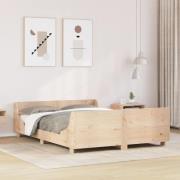 vidaXL Sängram utan madrass 120x190 cm massiv furu