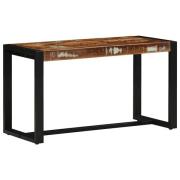 vidaXL Bänk flerfärgad 80x35x45 cm massivt trä återvunnet