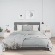 vidaXL Sängbord 2 st vit 40x34x55 cm massiv furu