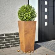 vidaXL Planteringskärl för trädgård 35x35x75 cm väderbeständigt stål