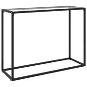 vidaXL Konsolbord transparent 100x35x75 cm härdat glas