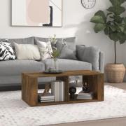 vidaXL Soffbord rökfärgad ek 100x50x36 cm konstruerat trä
