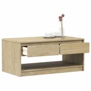 vidaXL Soffbord SAUDA ek 99x55x45 cm massiv furu